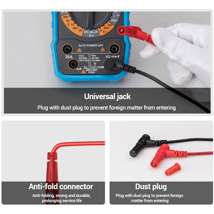 Cordons de test pour multimètre CAT III 1000V 20A, 1 pièce