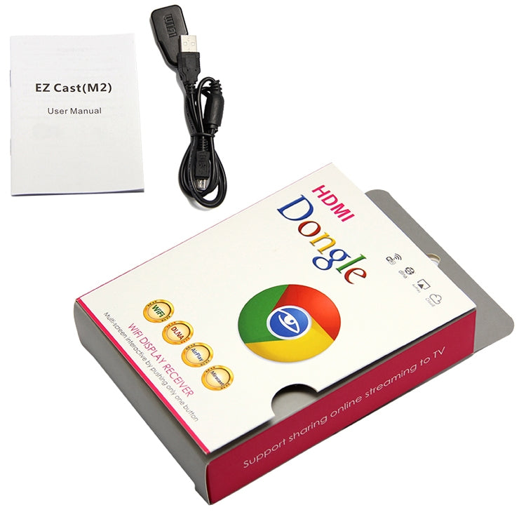 Ez Cast Full 1080P Mini Dongle Récepteur d'Affichage DLNA Partage d'Écran WiFi (M2)