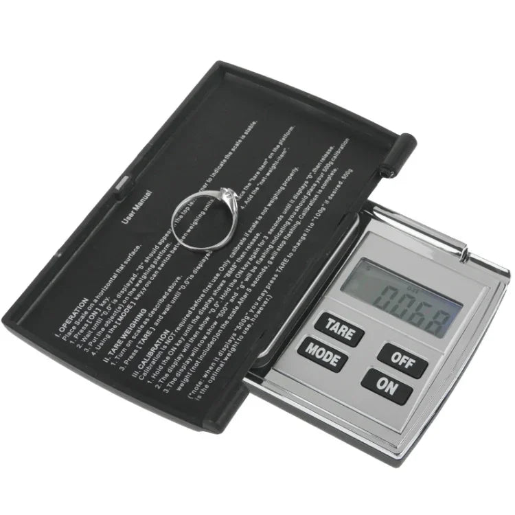 Balance numérique à clapet 100g / 0,01g avec écran LCD rétroéclairé, 100g / 0,01g