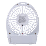 Ventilateur portable Hadata 4,3 pouces rechargeable par USB/batterie Li-ion avec réglage à trois vitesses et clip