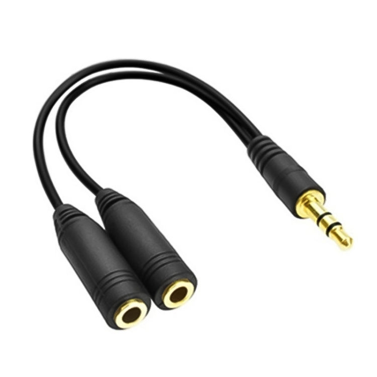 Adaptateur répartiteur casque 3,5mm mâle vers double femelle 3,5mm, longueur : env. 25cm, mâle 3,5mm vers 2 x femelle 3,5mm