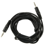 Câble audio stéréo mini prise mâle 3,5 mm, longueur : 3 m, longueur : 3 m (noir)