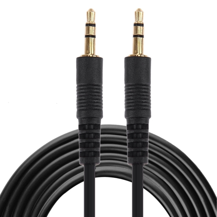 Câble Aux, câble audio stéréo mini prise mâle 3,5 mm, longueur : 3 m (noir + connecteur plaqué or), longueur : 3 m noir, (plaqué or)
