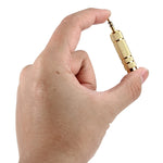 Adaptateur prise stéréo mâle 3,5 mm vers 6,35 mm plaqué or, mâle 3,5 mm vers femelle 6,35 mm
