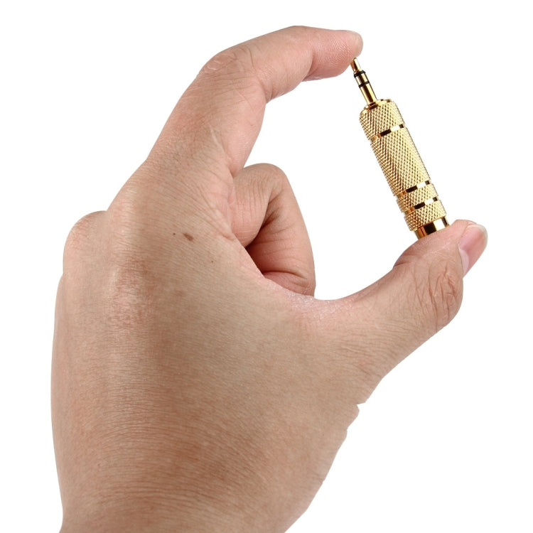 Adaptateur prise stéréo mâle 3,5 mm vers 6,35 mm plaqué or, mâle 3,5 mm vers femelle 6,35 mm