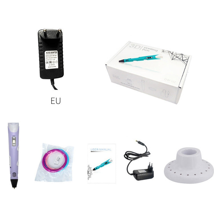 Stylo d'impression 3D portatif, prise UE, prise UE