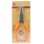 WL-18 Mini Jeweler Flat Nose Pliers Hand Tool with Soft Grips, S-ETP-0111, S-ETP-0111RG
