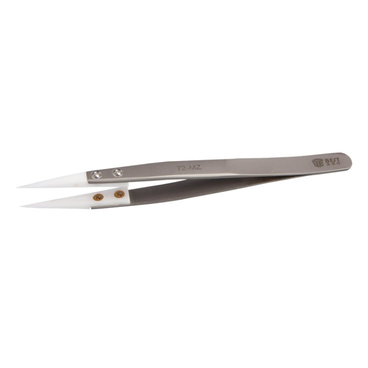 Pinces à épiler BEST BST-72-MZ 302 en acier inoxydable avec embout en céramique résistant à haute température, BST-72-MZ