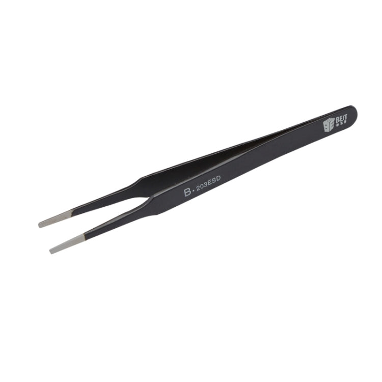 Pinces à épiler BEST BST-203ESD 202 en acier inoxydable avec embout antistatique, BST-203ESD
