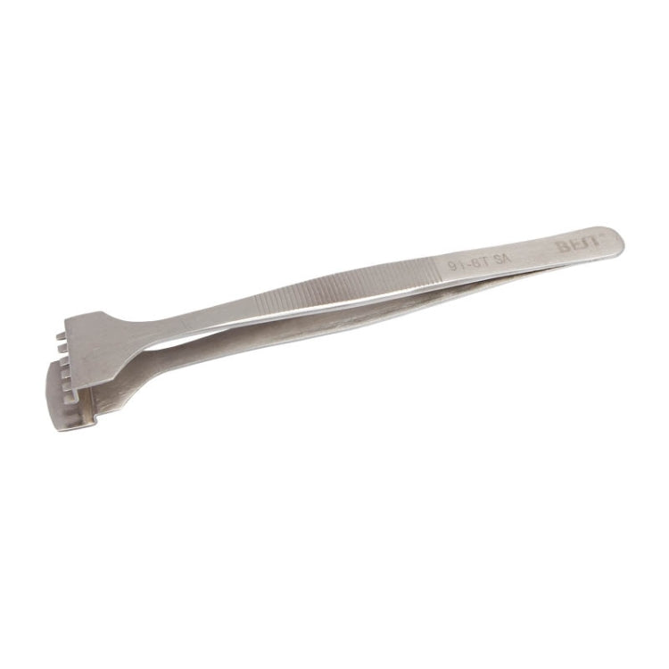 Pinces à wafer professionnelles BEST BST-91-6T SA en acier inoxydable pour wafer de silicium, BST-91-6T