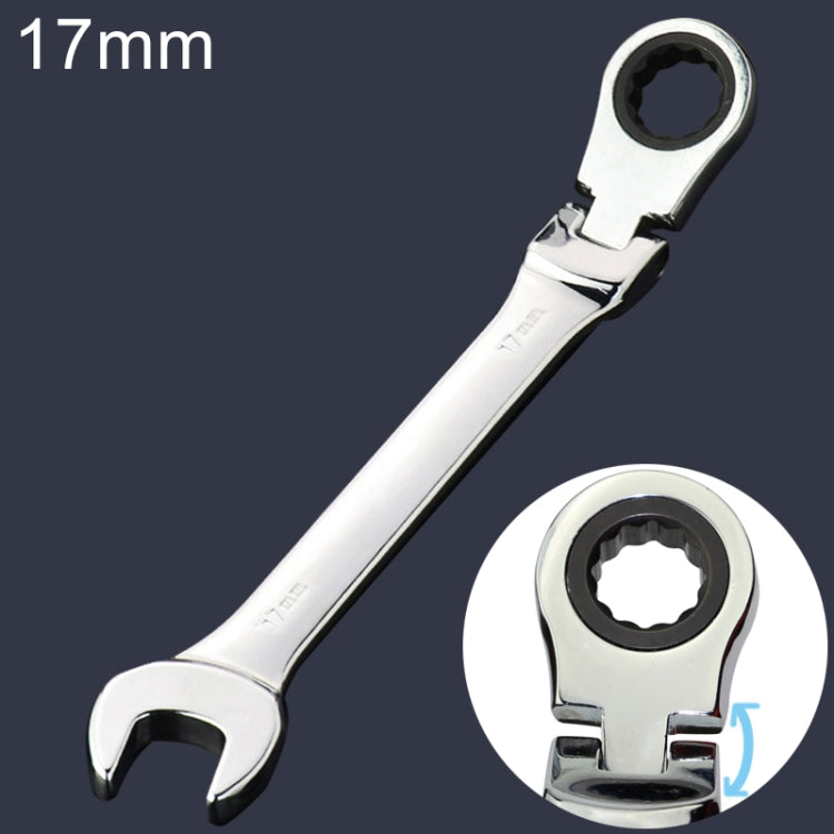Clé à cliquet angulaire prune à double usage 17mm, longueur : 22,5 cm, 17mm