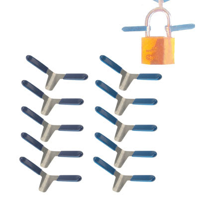 10 x Crochets de crochetage pour déverrouillage de serrure, outils de crochetage pour divers types de serrures