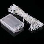 Pour fête de Noël, 30 LED, flash 2 modes, alimenté par batterie, 3m lumière rose, 3m lumière verte, 3m lumière violette, 3m lumière jaune, 3m lumière bleue, 3m blanc chaud, 3m lumière blanche