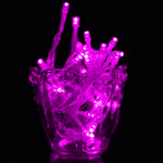 Pour fête de Noël, 30 LED, flash 2 modes, alimenté par batterie, 3m lumière rose, 3m lumière verte, 3m lumière violette, 3m lumière jaune, 3m lumière bleue, 3m blanc chaud, 3m lumière blanche