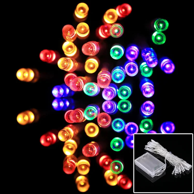 Pour fête de Noël, 30 LED, lumière RGB, flash 2 modes, alimenté par batterie, 3m RGB 4 couleurs