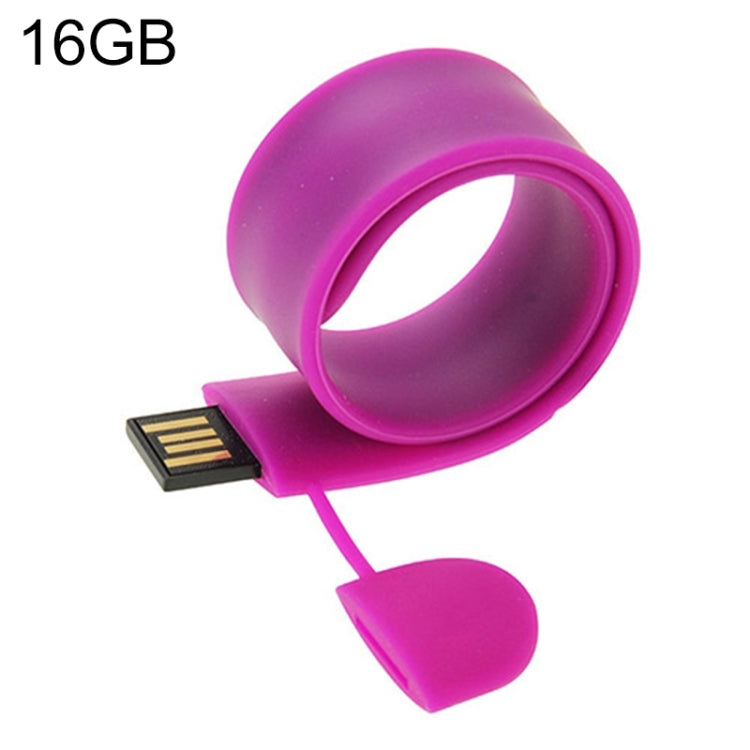 Bracelet en silicone clé USB avec mémoire 16GB, 16GB, 16GB (orange), 16GB (rose), 16GB (violet)