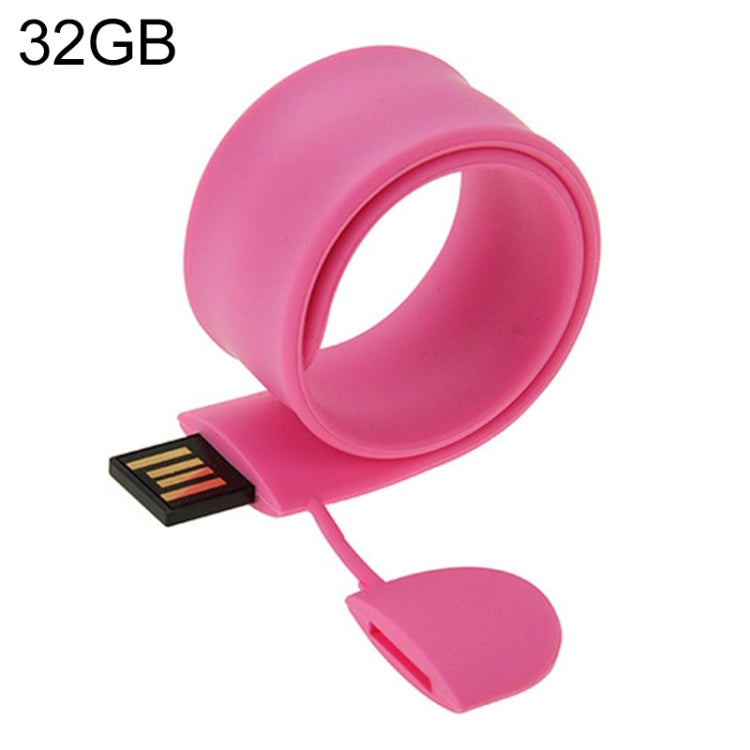 Bracelet en silicone clé USB avec mémoire 32 Go, 32 Go, 32 Go (orange), 32 Go (rose), 32 Go (violet)