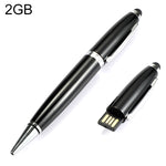 Clé USB stylo 2 en 1, Noir, 2GB (Argent), 4GB (Argent), 8GB (Argent), 16GB (Argent), 32GB (Argent), 2GB (Noir), 4GB (Noir), 8GB (Noir), 16GB (Noir), 32GB (Noir)