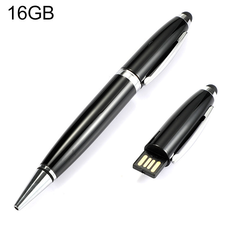 Clé USB stylo 2 en 1, Noir, 2GB (Argent), 4GB (Argent), 8GB (Argent), 16GB (Argent), 32GB (Argent), 2GB (Noir), 4GB (Noir), 8GB (Noir), 16GB (Noir), 32GB (Noir)