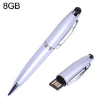 Clé USB stylo 2 en 1, Noir, 2GB (Argent), 4GB (Argent), 8GB (Argent), 16GB (Argent), 32GB (Argent), 2GB (Noir), 4GB (Noir), 8GB (Noir), 16GB (Noir), 32GB (Noir)