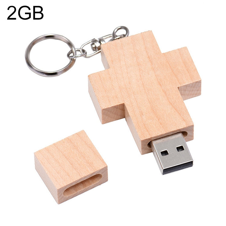 Clé USB en bois style croix 8GB, 2GB, 4GB, 8GB