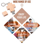 Clé USB en bois style croix 8GB, 2GB, 4GB, 8GB