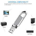 Clé USB 2.0 style porte-clés métallique 2 Go (Gris), 2 Go (Gris)