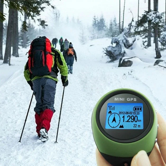 Mini GPS portable porte-clés rechargeable USB, localisateur de position pour les voyages en extérieur (vert), traceur porte-clés