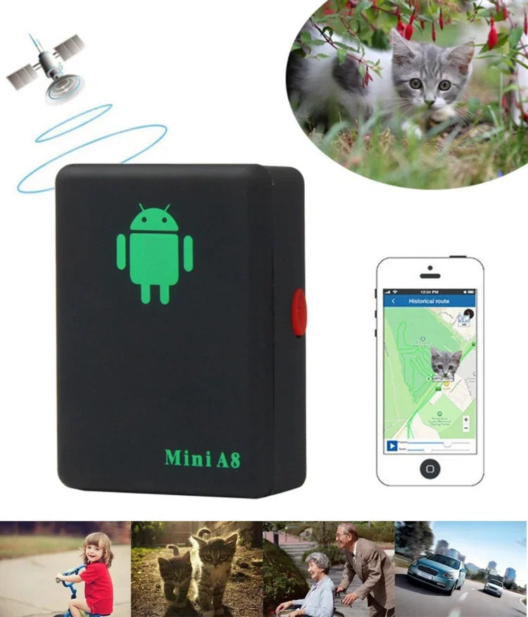 Mini TRACKER A8 Temps Réel 4 Bandes Localisateur Mondial GSM/GPRS Dispositif de Suivi pour Usage Personnel