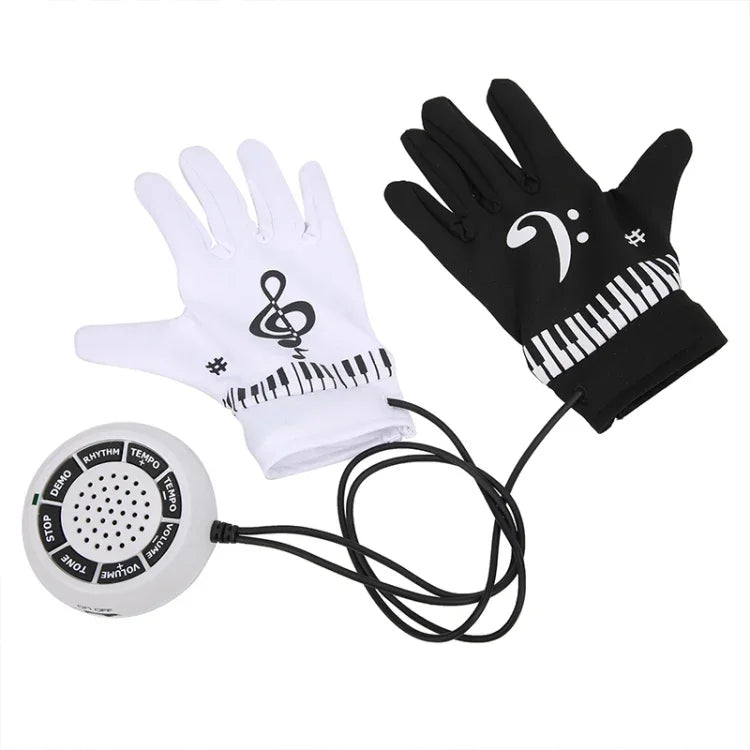Gants de piano électronique avec haut-parleur, Gants de piano électronique