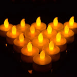 15 bougies chauffe-plat LED sans flamme, bougies électriques