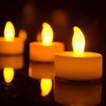 15 bougies chauffe-plat LED sans flamme, bougies électriques