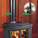 Ventilateur de poêle YL603 en alliage d'aluminium écologique, 4 pales, alimenté par la chaleur, pour poêles à bois/gaz/granulés