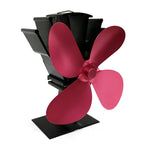 Ventilateur de poêle YL603 en alliage d'aluminium écologique, 4 pales, alimenté par la chaleur, pour poêles à bois/gaz/granulés