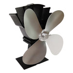 Ventilateur de poêle YL603 en alliage d'aluminium écologique, 4 pales, alimenté par la chaleur, pour poêles à bois/gaz/granulés