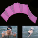 Palmes de natation en silicone avec doigts palmés, gants d'entraînement, S, Taille : S Magenta, Taille : S Bleu