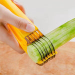 LsCook Kitchen Tool Coupe-banane pour salade de fruits, coupe-banane