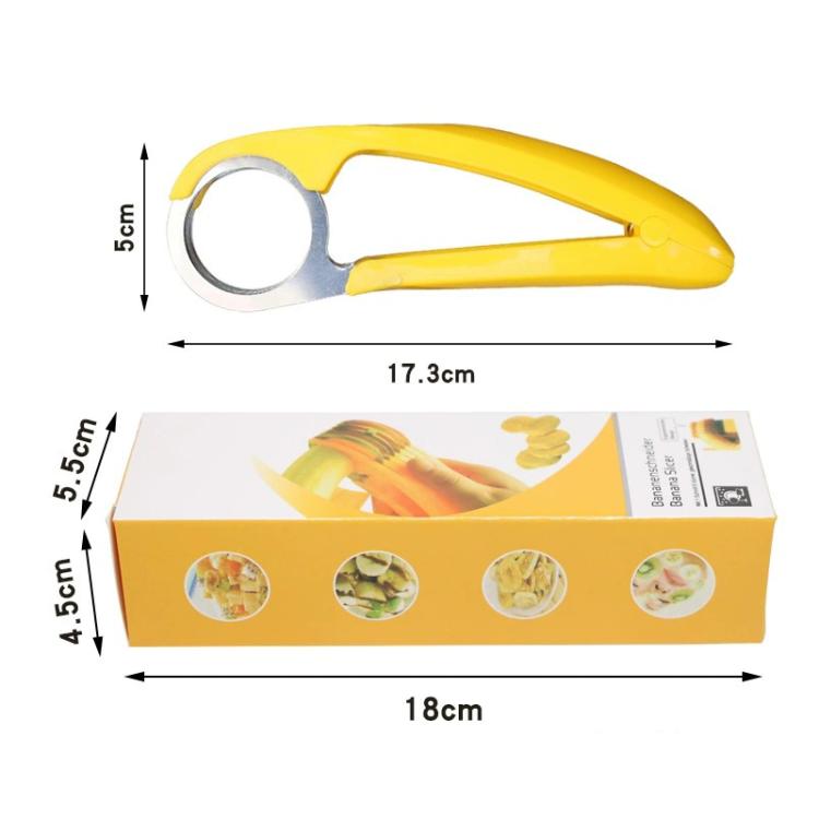 LsCook Kitchen Tool Coupe-banane pour salade de fruits, coupe-banane