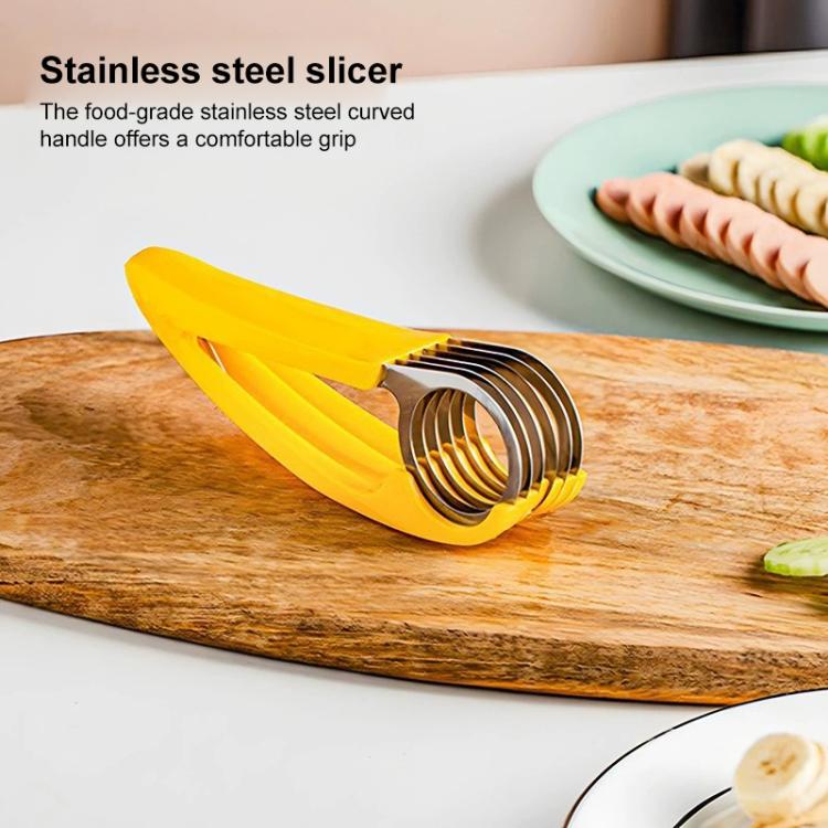LsCook Kitchen Tool Coupe-banane pour salade de fruits, coupe-banane