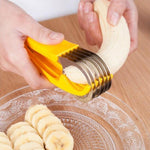 LsCook Kitchen Tool Coupe-banane pour salade de fruits, coupe-banane