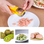 LsCook Kitchen Tool Coupe-banane pour salade de fruits, coupe-banane