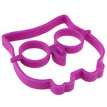 Moule à frire en forme de hibou de dessin animé, en silicone, pour omelette et œufs sur le plat
