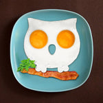 Moule à frire en forme de hibou de dessin animé, en silicone, pour omelette et œufs sur le plat