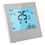 Thermostat programmable à affichage LCD pour climatisation à 2 tuyaux pour unité de ventiloconvecteur