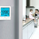 Thermostat programmable à affichage LCD pour climatisation à 2 tuyaux pour unité de ventiloconvecteur