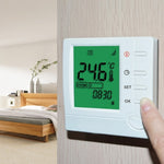 Thermostat programmable à affichage LCD pour climatisation à 2 tuyaux pour unité de ventiloconvecteur