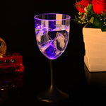 8-mode LED Colorful Light Flashing Red Wine Goblet for Bar, Light Flashing Wine Goblet