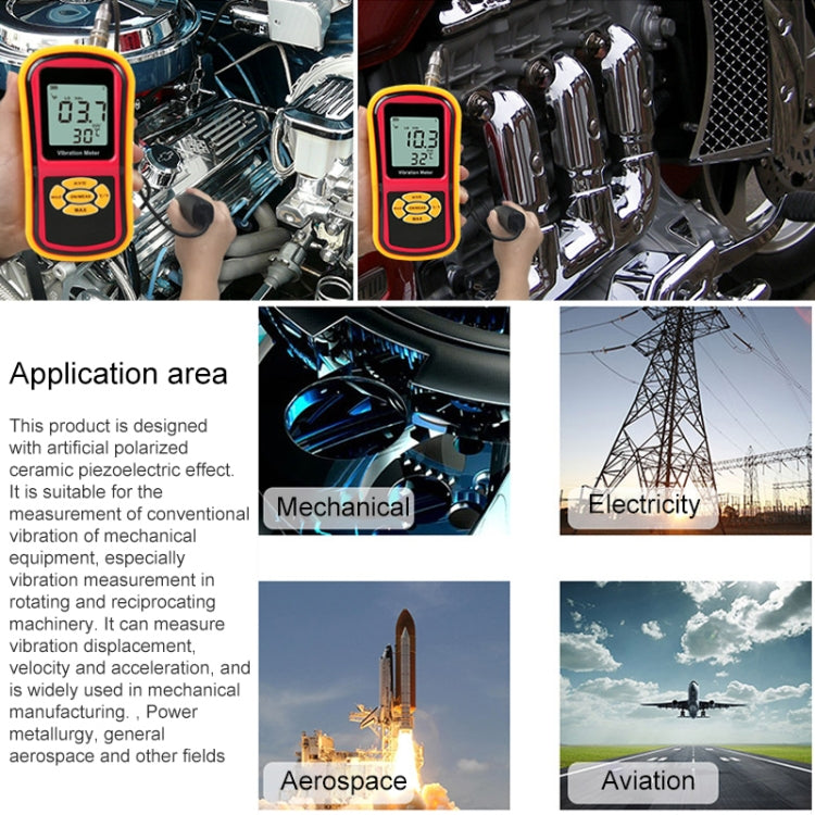 Mesureur de vibration numérique BENETECH GM63B