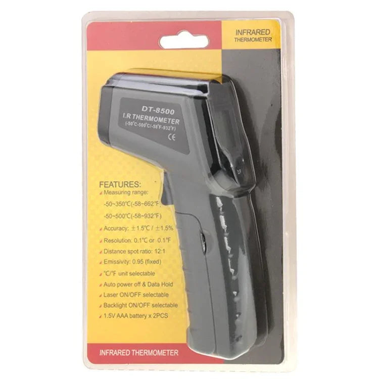 Thermomètre infrarouge numérique LCD DT-8500, Plage de température : -50 à 500 degrés Celsius, DT-8500