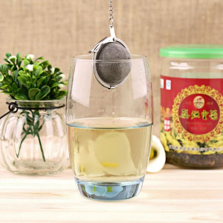 Boule à thé en maille en acier inoxydable, grande